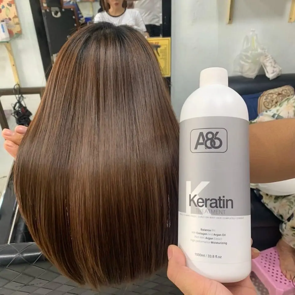Keratin phục hồi tóc chuyên sâu a86 phục hồi tóc tẩy uốn xoăn khô sơ