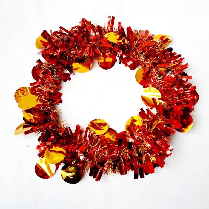 Gambar Slinger Natal Imlek Merah Gold Hiasan Pita Parcel Tinsel Murah Grosir Ornamen Hari Raya Imlek Sincia Dekor Fu Fuk Hok Murah Grosir - CS65 BULAT RED dari MadisonShop Kota Administrasi Jakarta Barat 4 Tokopedia