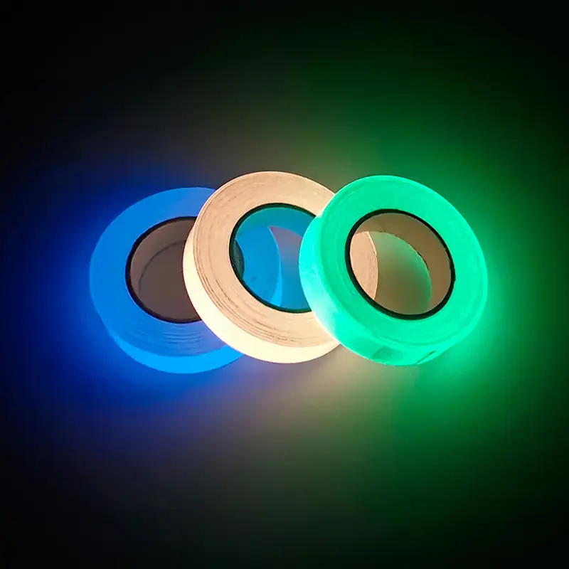 Băng Dính Keo Tự Dính Huỳnh Quang, Phát Sáng Trong Bóng Tối, 1 Cuộn, Dải Đèn, Thích Hợp Để Đồ Trang Trí Sân Khấu Kênh Cháy, Nhãn Dán Cảnh Báo Lối Thoát An Toàn