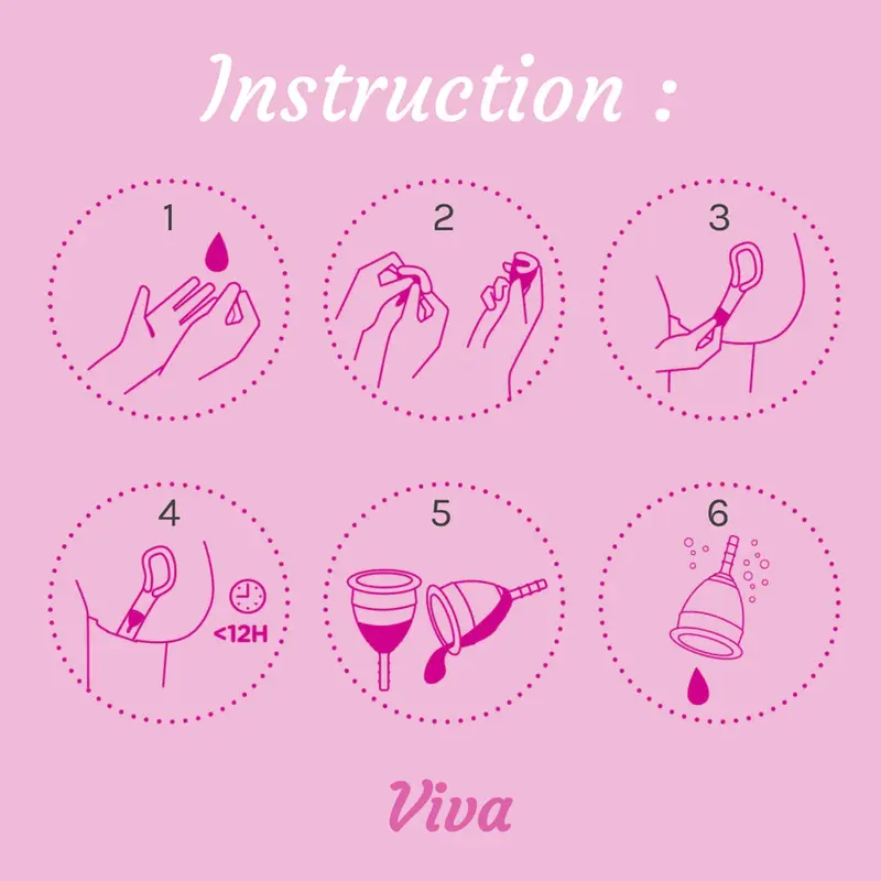 VIVA MENSTRUAL CUP Silikon Cup Pembalut Wanita 3