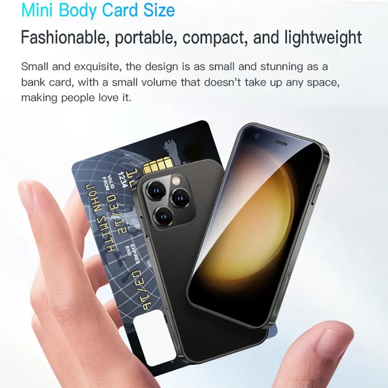 Điện thoại thông minh mini, Hệ thống Android 9.0, SIM kép Nano, Màn hình 2,5 ", Play Store, Điện thoại thông minh bỏ túi, Mạng 3G, Bộ nhớ 16GB 3