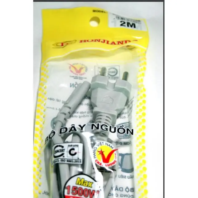 BỘ DÂY NGUỒN SỐ 8 HONJIANDA - HJD-BDNS8 220 SẠC CHO QUẠT SẠC, LOA KÉO DÀI 1,6M/2M 3