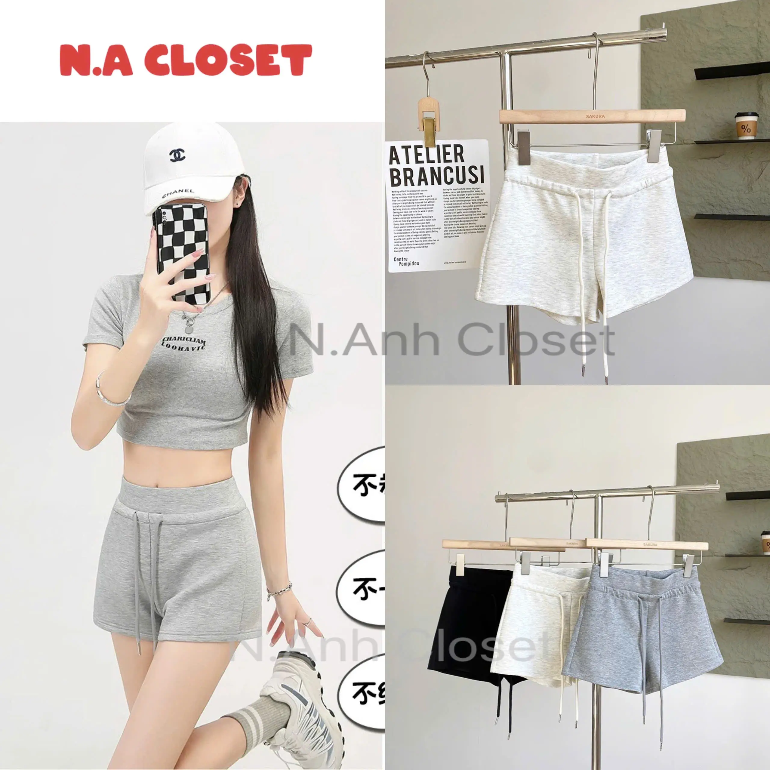 [ Lẻ 1q & Combo 2q ] Quần Short Nữ Cạp Chun, Chất vải mềm mịn, kiểu dáng thể thao năng động-MS001