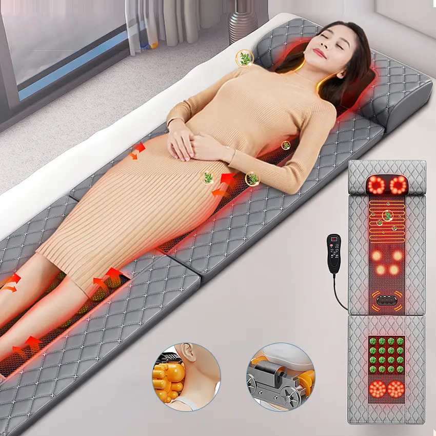 Đệm massage toàn thân nhiều chế độ mát xa kết hợp chườm nóng hỗ trợ giảm đau mỏi, thư giãn , đệm mát xa toàn thân BM-N94 Máy Massage