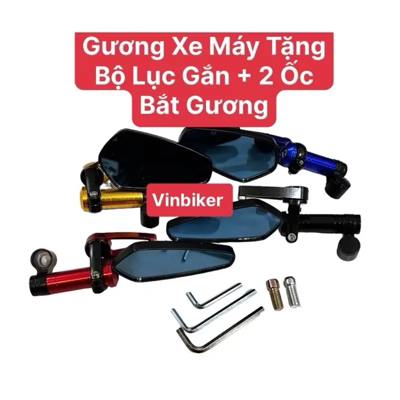 Gương Gù Chân Gương Crg Full Nhôm Gắn Xe Máy Hàng Loại 1