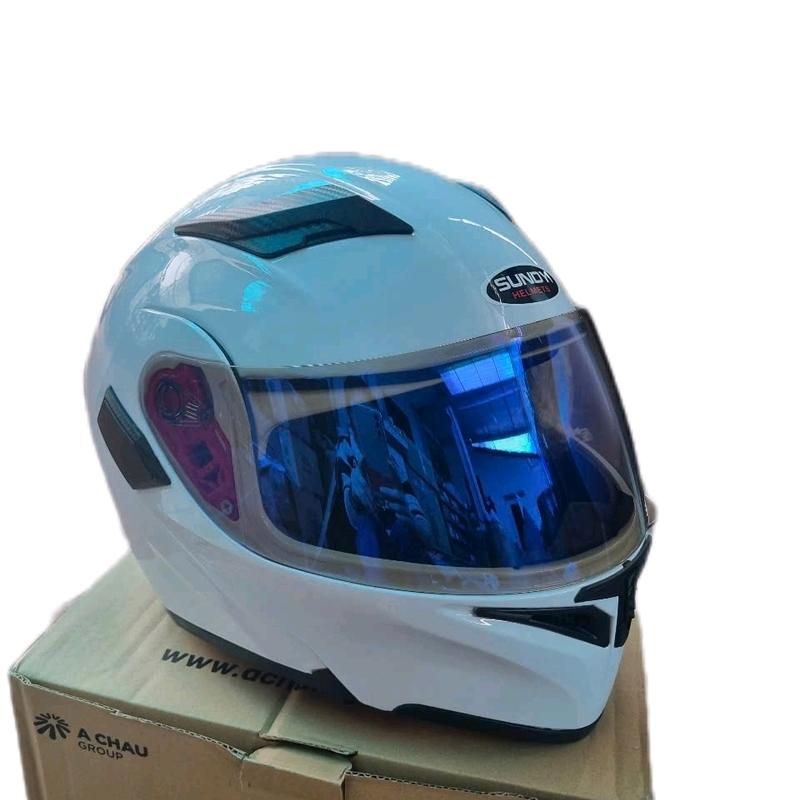 Mũ Bảo Hiểm Lật Hàm Sundy Không Tem From To vòng đầu 58-61 cm, nặng 1,6kg, Lật Hàm 2 Kính Helmet 5