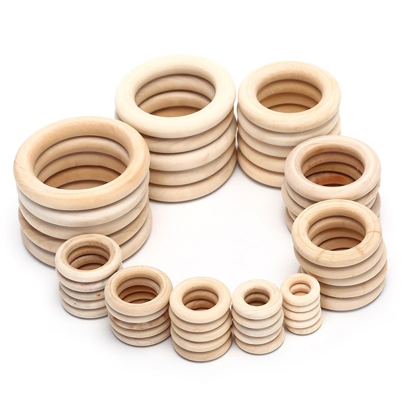 Túi Hạt Gỗ Tự Nhiên Dạng Vòng Tròn Làm Đồ Thủ Công Trang Sức DIY