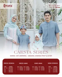 Sarimbit Keke Terbaru Calista Series Sky (BIRU) | Sarimbit Keluarga Keke Calista Series Terbaru | Sarimbit Keke Terbaru | Sarimbit Keluarga Keke | Keke Busana | Calista Series by Keke | Sarimbit Keke Ria Ricis | Ricis for Keke - Calista Series