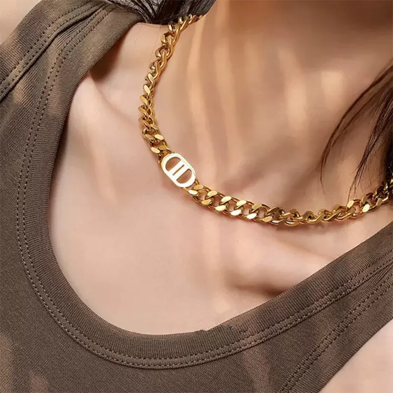 Kalung Titanium Wanita DD Anti Karat Dan Tidak Luntur jewellery rantai 1