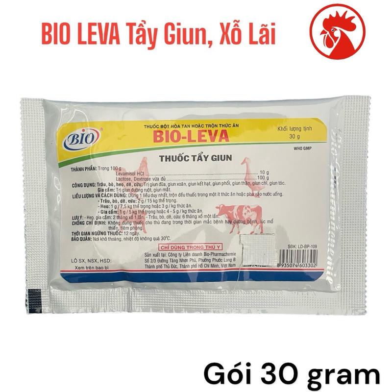 Bio-Leva 30g gói thuốc tẩy giun sổ lãi cho gia súc gia cầm