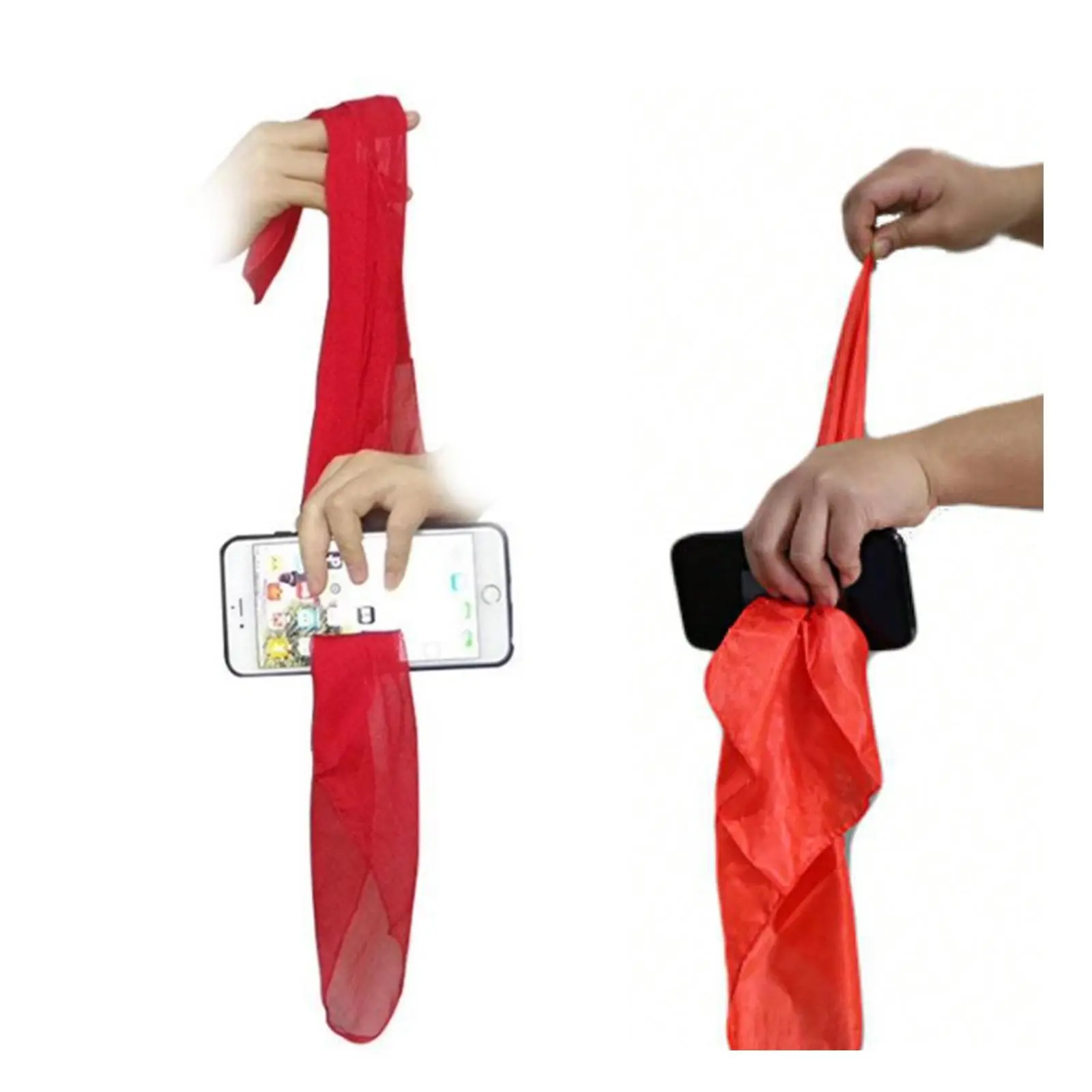 Magic Trick Supplies, 1/3/5 Counts Silk Thru Phone Magic Prop, Magic Trick Prop for Party Show, Party Supplies, Party Favors, Birthday Gift