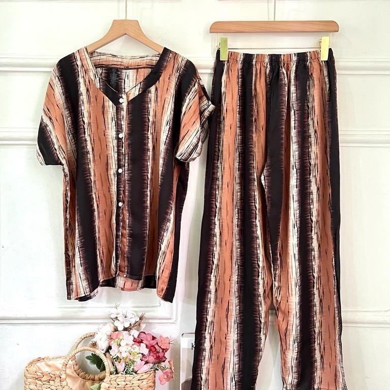 PIYAMA VNECK SET CP RAYON PREMIUM MOTIF 0