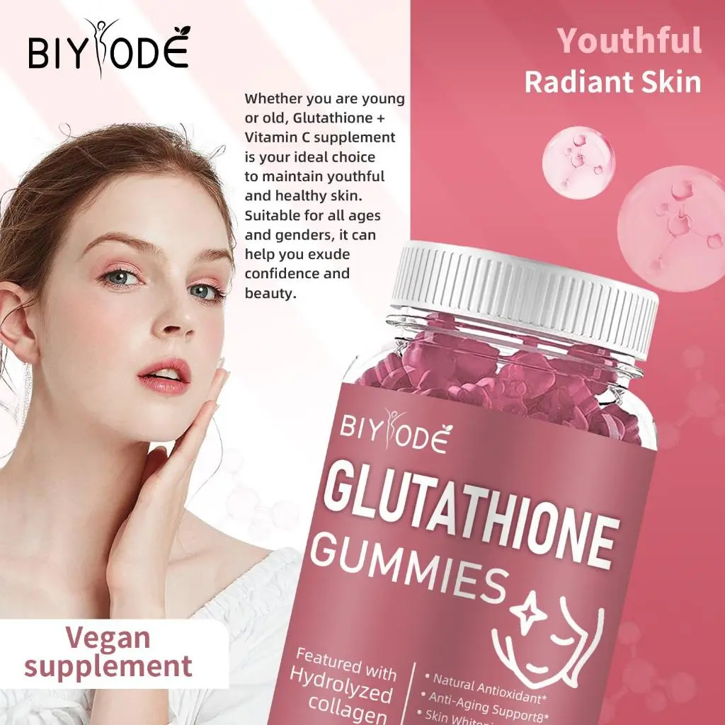 24h-BIYODE Glutathione Collagen Gummies Whitening Glow Anti-Aging Gummies  Vitamin Beauty Gummies 60p - TikTok Shop Philippines