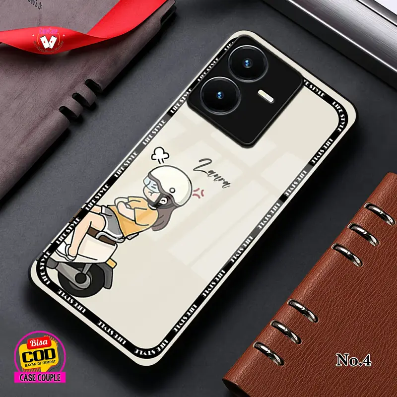 (CC50) Softcase Couple + Custom Nama Case Kilau Op*o-S*msung-Re*lmi-X*aomi-V*vo-Inf*nix | Case For All Tipe HP glossy handphone casing 7