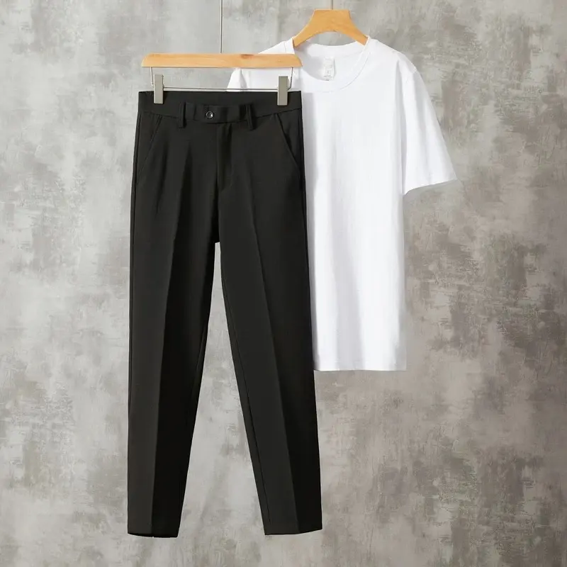 QAL01.Quần âu nam co giãn tốt chất vải tăm lì co giãn  - Pants, Menswear