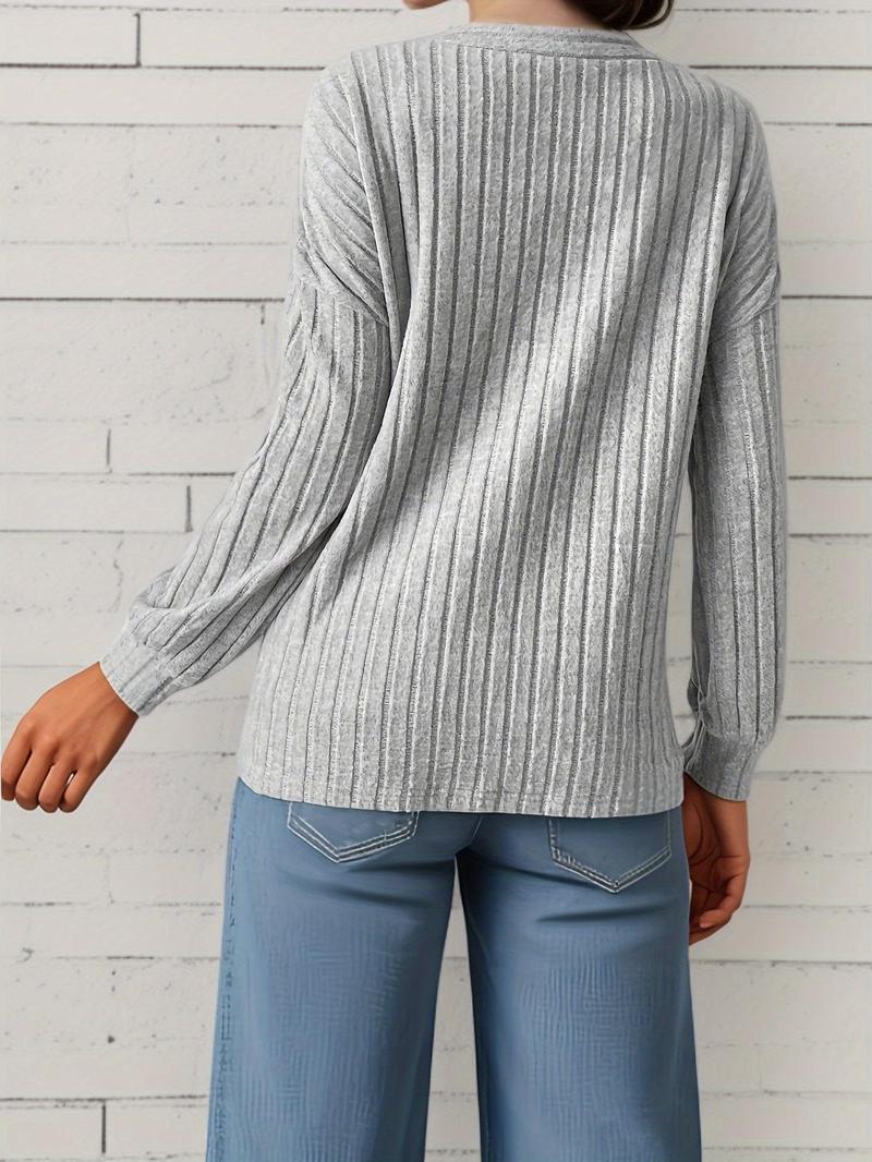 Product Introduction of Women's Solid Open Front Jacket, Casual Long Sleeve Outerwear for Fall & Winter, Women's Knit Clothing for Daily Wear 2