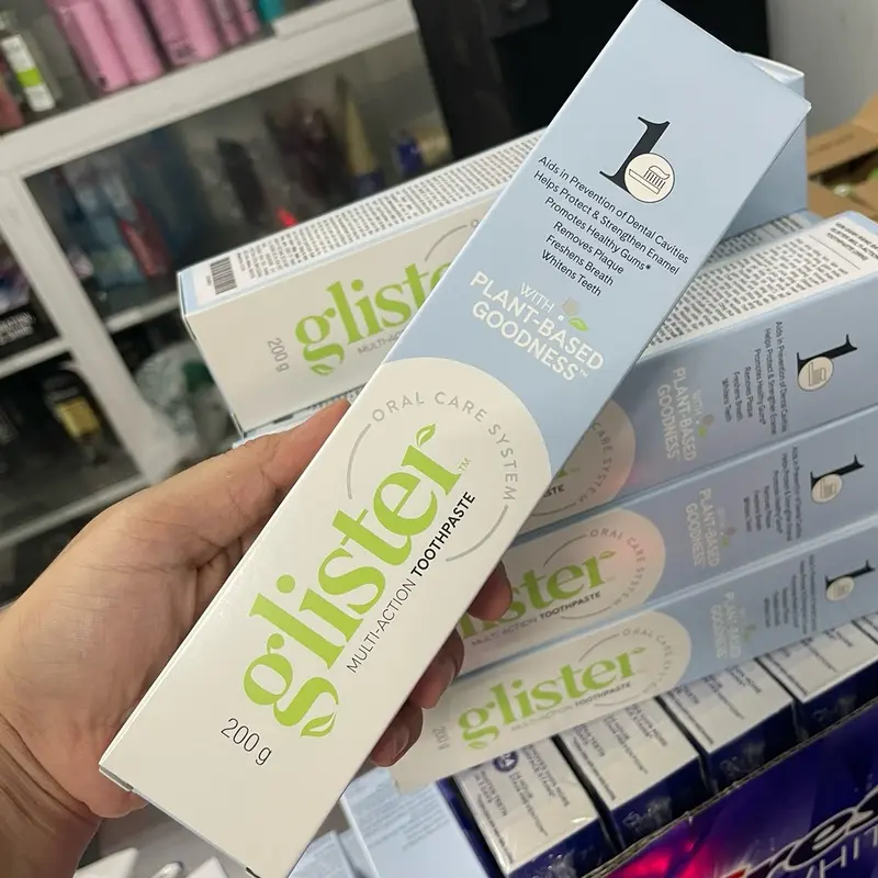 Kem đánh răng Glister Amway 200gr Khử Mùi Trắng Răng Nữ Nam BẠC HÀ 3