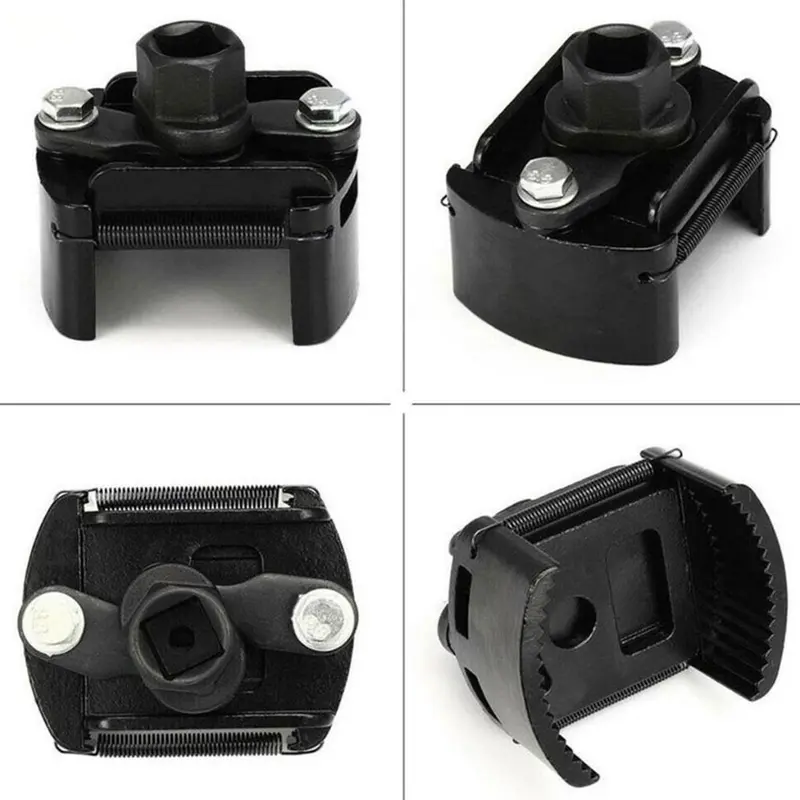 60-80mm Universal Kunci Filter Oli Mobil Adjustable Dua Rahang Kunci Pas Filter Oli Baja Vanadium Krom Oil Filter Wrench 6