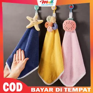 MALL - Handuk Tangan Karakter 3D Lap Gantung Cendol Towel Lucu Wastafel Dapur SRG11