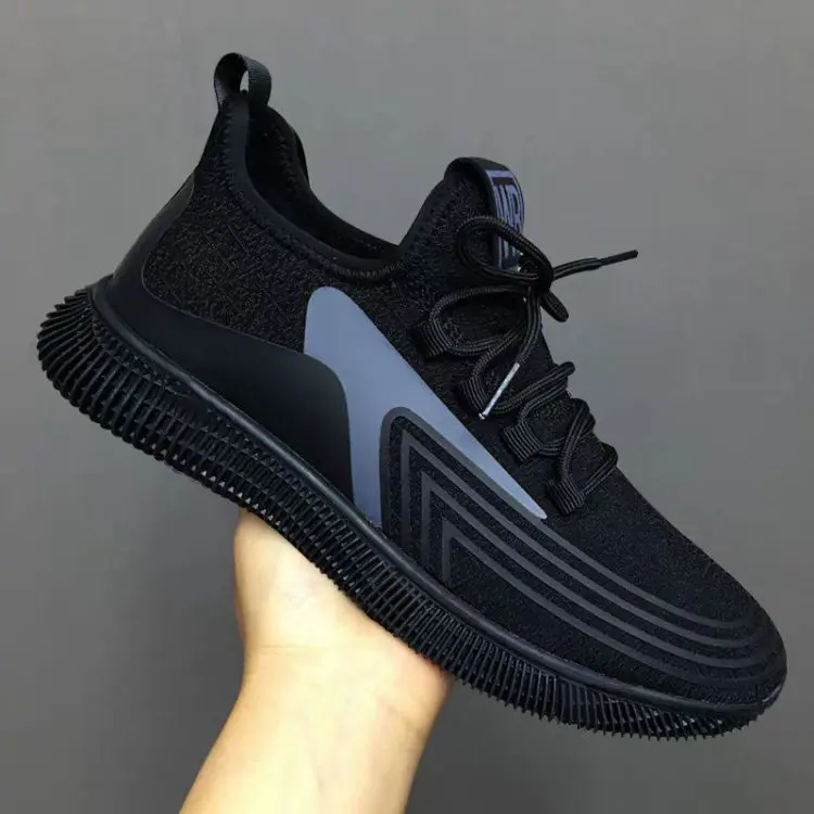Giày thể thao sneaker nam HUTA GS023 màu đen xanh, vải mềm thoáng khí, đế chống trượt Nhung