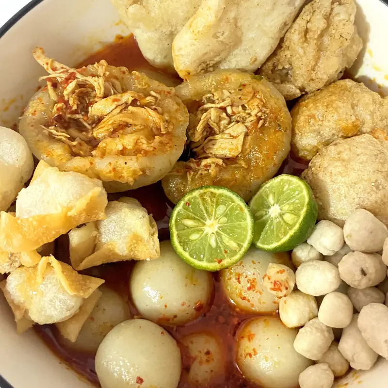 Baso Aci Ayam Suwir Pedas Makanan Instan 1