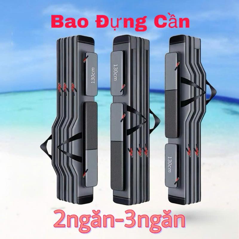  Túi Đựng Cần Xám 2 Ngăn 3 Ngăn chống thấm nước chất lượng tốt- Chất liệu : Vải Nylon được phủ thêm lớp chống thấm - Túi Thể Thao Sport Bag hộp  đựng câu 