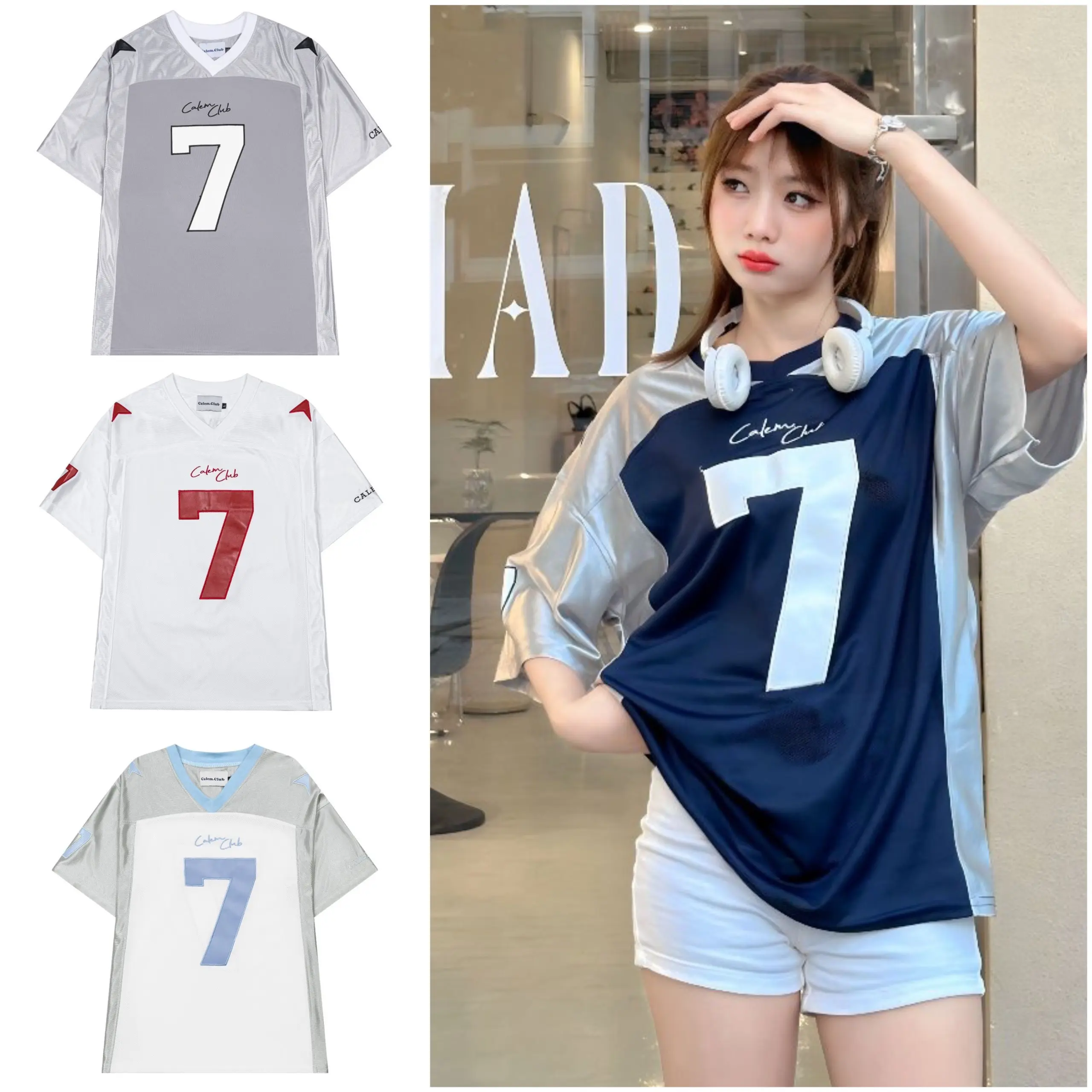 Áo thun thể thao phối bóng dá SEVEN (ảnh thật cận chất) nhiều màu Sport Unisex Top