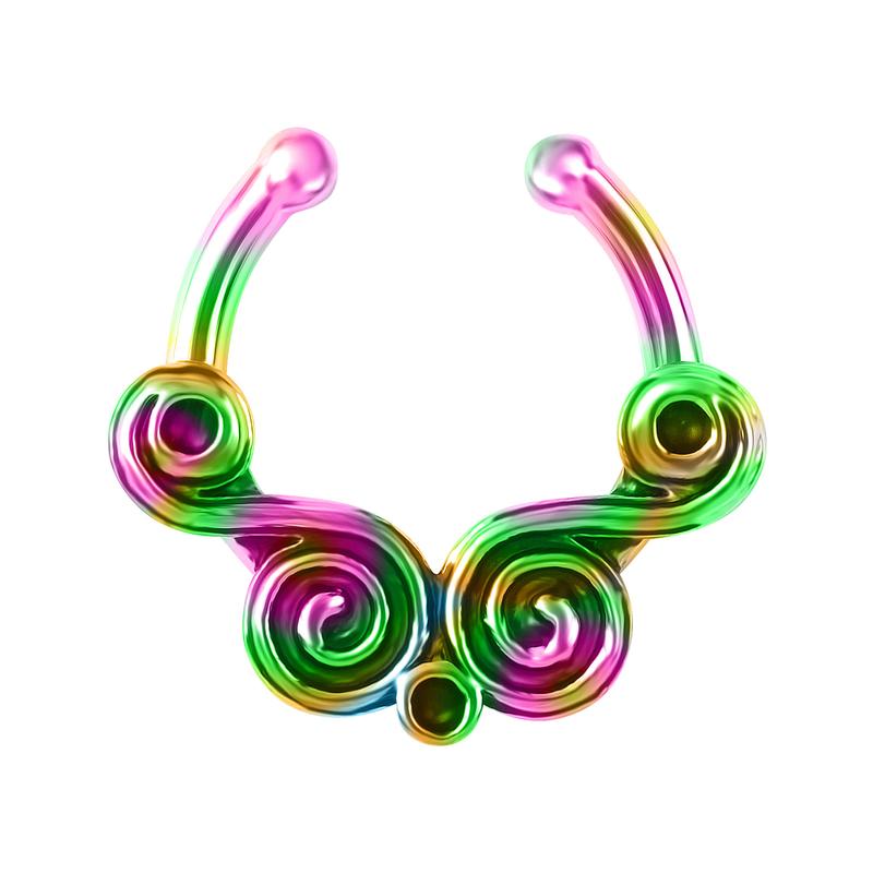 Product Introduction of New No-Punch Fake Nose Ring Floral Nose Studded Piercing Jewelry 2