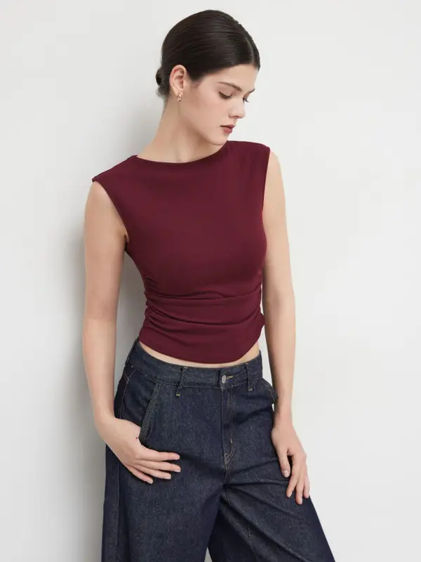 Women's Plain Tank Top, Casual Sleeveless Knit Top for Summer, Minimalist Women's Clothing for Daily Wear, Lady Top, Womenswear 2