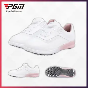 PGM Ladies Shoes Golf BOA Knob Lightweight Woman Golf Shoes Sepatu Wanita Nyaman Anti Air Anti Slip