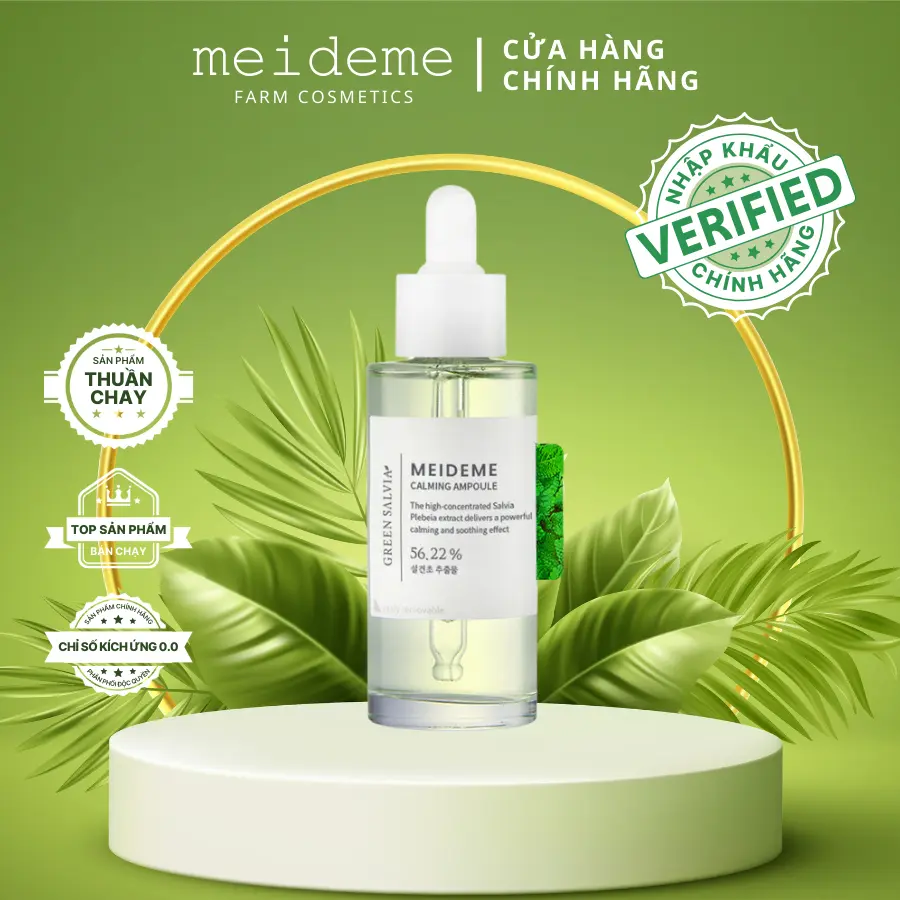 Tinh chất phục hồi da MEIDEME Green Salvia Calming Ampoule 50ml