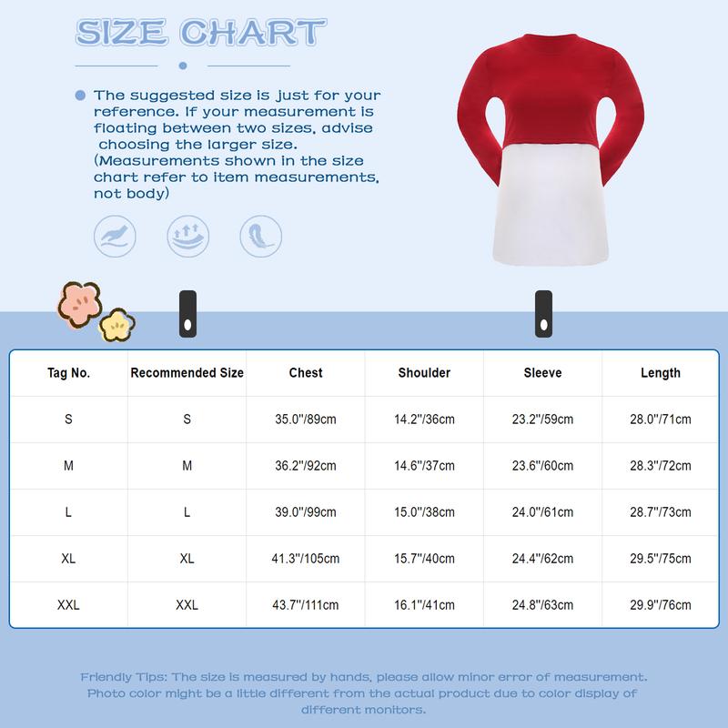 Product Introduction of RUNQHUI Islamic Women's Color Block Maternity Shirts Long Sleeve Layered Tees Nursing Tops Breastfeeding Tunics 0