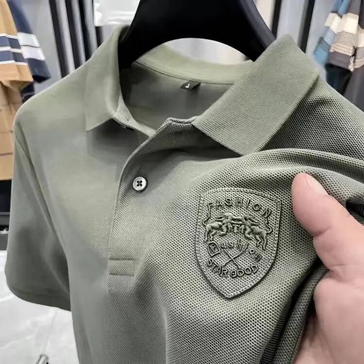 Áo Polo, Dành Cho Nam Giới, Bộ Phận Ngoại Thương, Cổ Bẻ Áo, Công Sở Cao Cấp, Ngoại Cỡ, Áo Phông ngắn Tay Áo, Giảm Giá Xả Hàng, Bộ Phận Trả Lại, Thích Hợp Cho Mùa Hè, Phong Cách Cổ Bẻ Áo