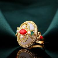 Gambar Diamcity Cincin Giok Antik Hetian Perhiasan Emas Cincin Elegan Non-memudar - emas, Dapat disesuaikan dari Diamcity Official Store Kab. Gresik 4 Tokopedia