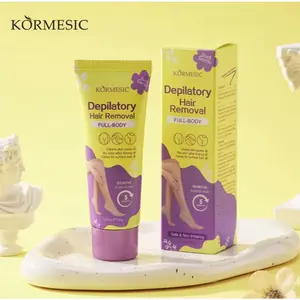 KORMESIC NEW DEPILATORY HAIR REMOVAL [Cream Pembersih Bulu Hanya 7 Menit & Minim Bau Amonia] 40G