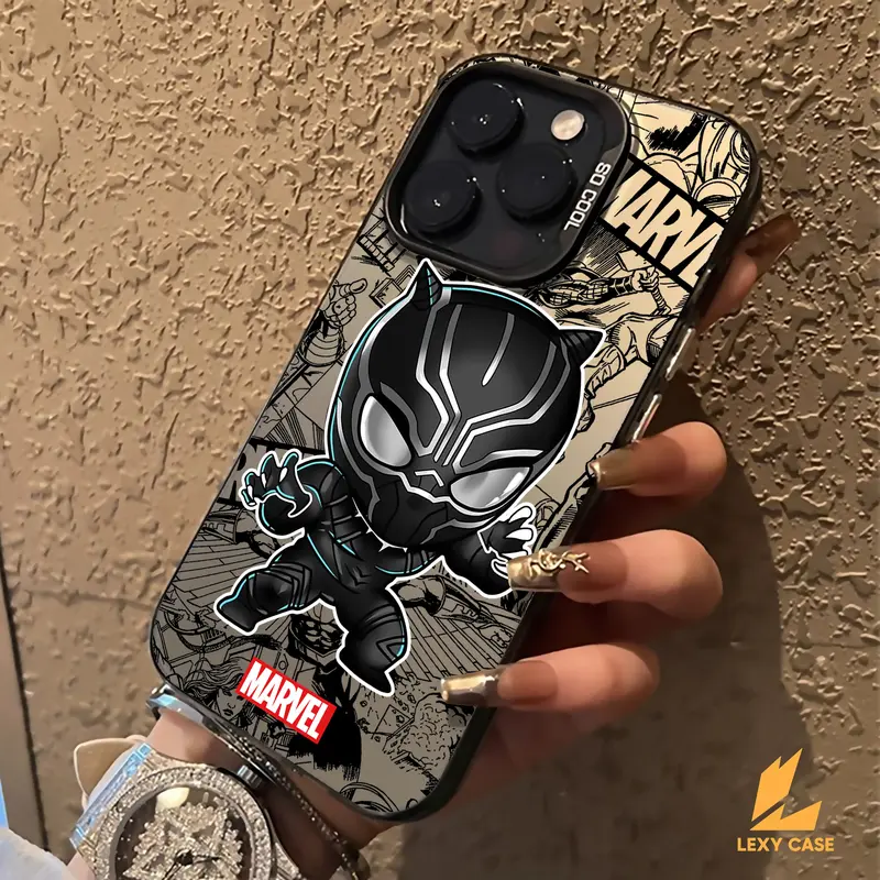 IMD Case for Iphone SM453 Super Hero Premium Mate Hardcase Hybrid Hologram Silicon Polycarbonate Handphone Softcase 1