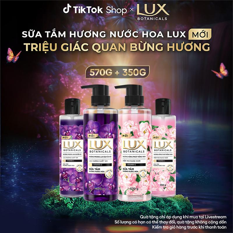  Sữa tắm Lux Botanicals Hương Nước Hoa Cao Cấp Sáng Mịn Rạng Ngời 570G Tặng Sữa Tắm Lux Botanicals 350G  1  