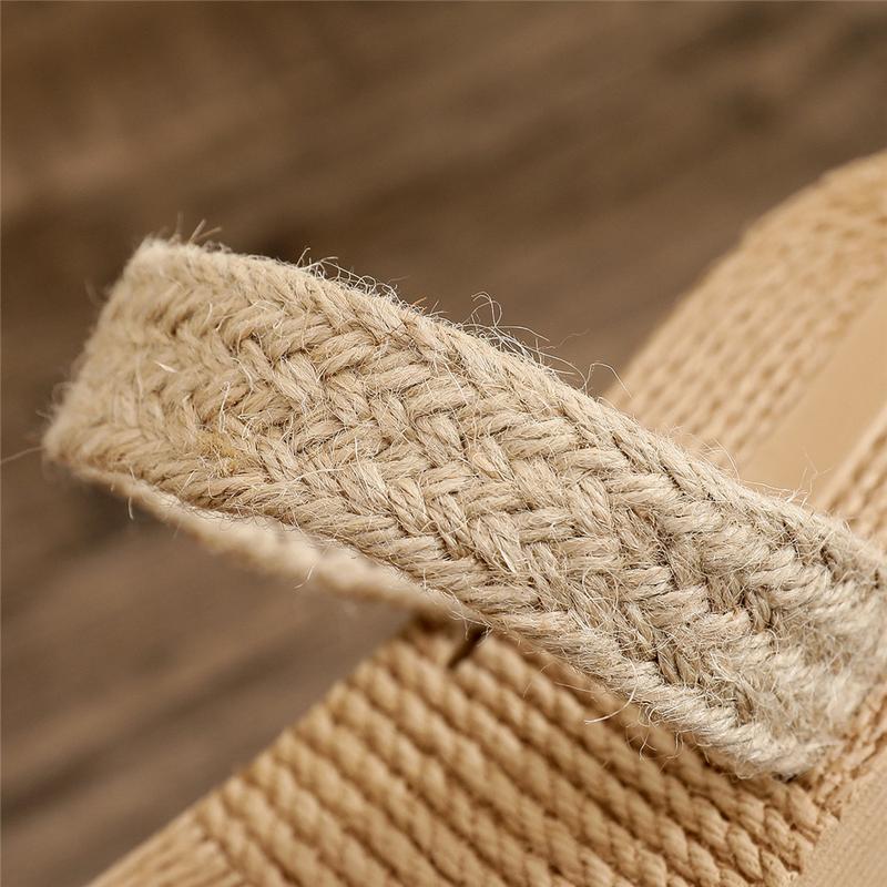Product Introduction of Ethnic Style Imitation Straw Travel Imitation Hemp Bottom Women's Sandals Korean Fashion Outdoor Slippers Fashion Beach Girl Slippers 10