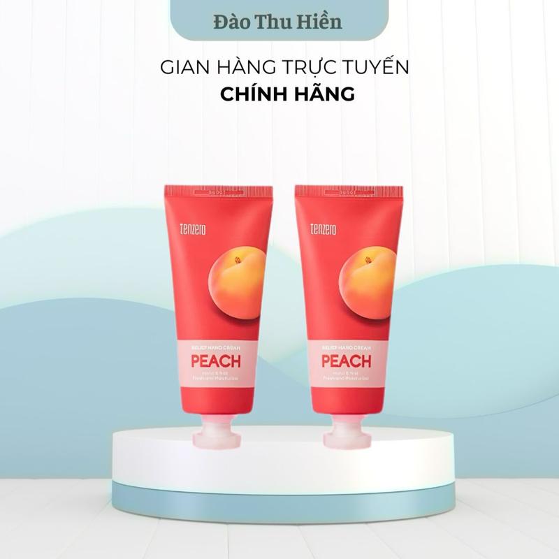    Combo 2 tuýp   Kem Tay Tenzero Relief Hand Cream 100g - Peach Mùi Đào 