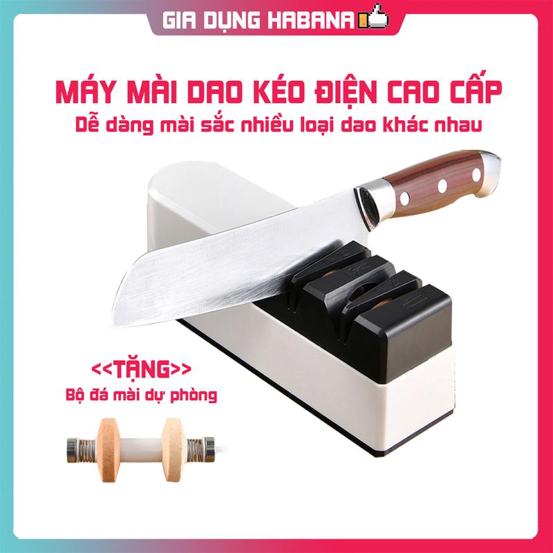 Máy Mài Dao Kéo Điện Tự Động (Tặng Bộ Đá Mài Dự Phòng)