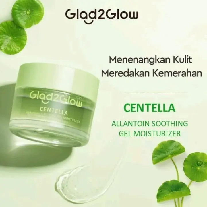 Glad2Glow Centella Allantoin Soothing Moisturizer Gel Repair Skin Barrier 30g Oil-Control Hydrating Moisturizer Cream