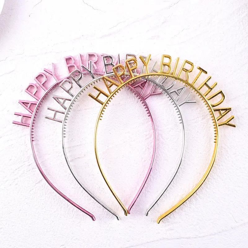 Bờm nhựa HAPPY BIRTHDAY , sinh nhật free size Women Nữ