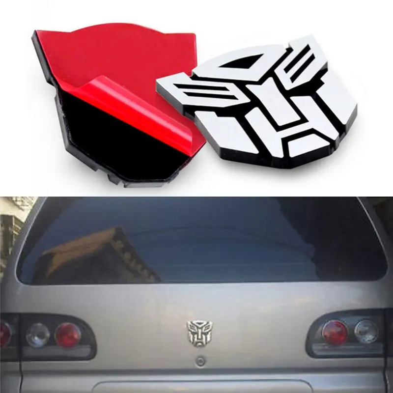 Tem Dán, Decal 3D Logo Transformers Autobot Trang Trí Xe Hơi Độc Đáo Sáng Tạo Nhãn Dán
