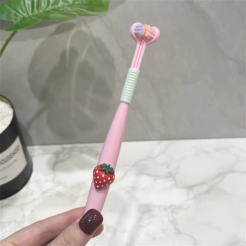 Bàn Chải Đánh Răng Trẻ Em, Thiết Kế Hình Chữ U Ba Mặt Hoạt Hình, Lông Bàn Chải Mềm 3D, Làm Sạch Hiệu Quả, Thích Hợp Để Chống Sâu Răng, Bàn Chải Khe Hở 3