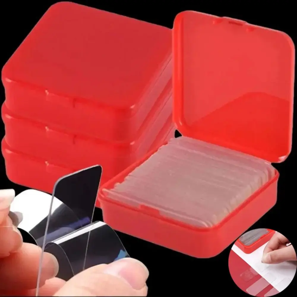 Miếng Dán Tường Hai Mặt Chống Thấm Nước, 60 Cái / 120 Cái, Hàng Mới Về, Có Thể Tái Sử Dụng, Có Thể Cắt, Băng Dính Trong Suốt, Có Thể Tháo Rời, Thích Hợp Để Trang Trí Tường
