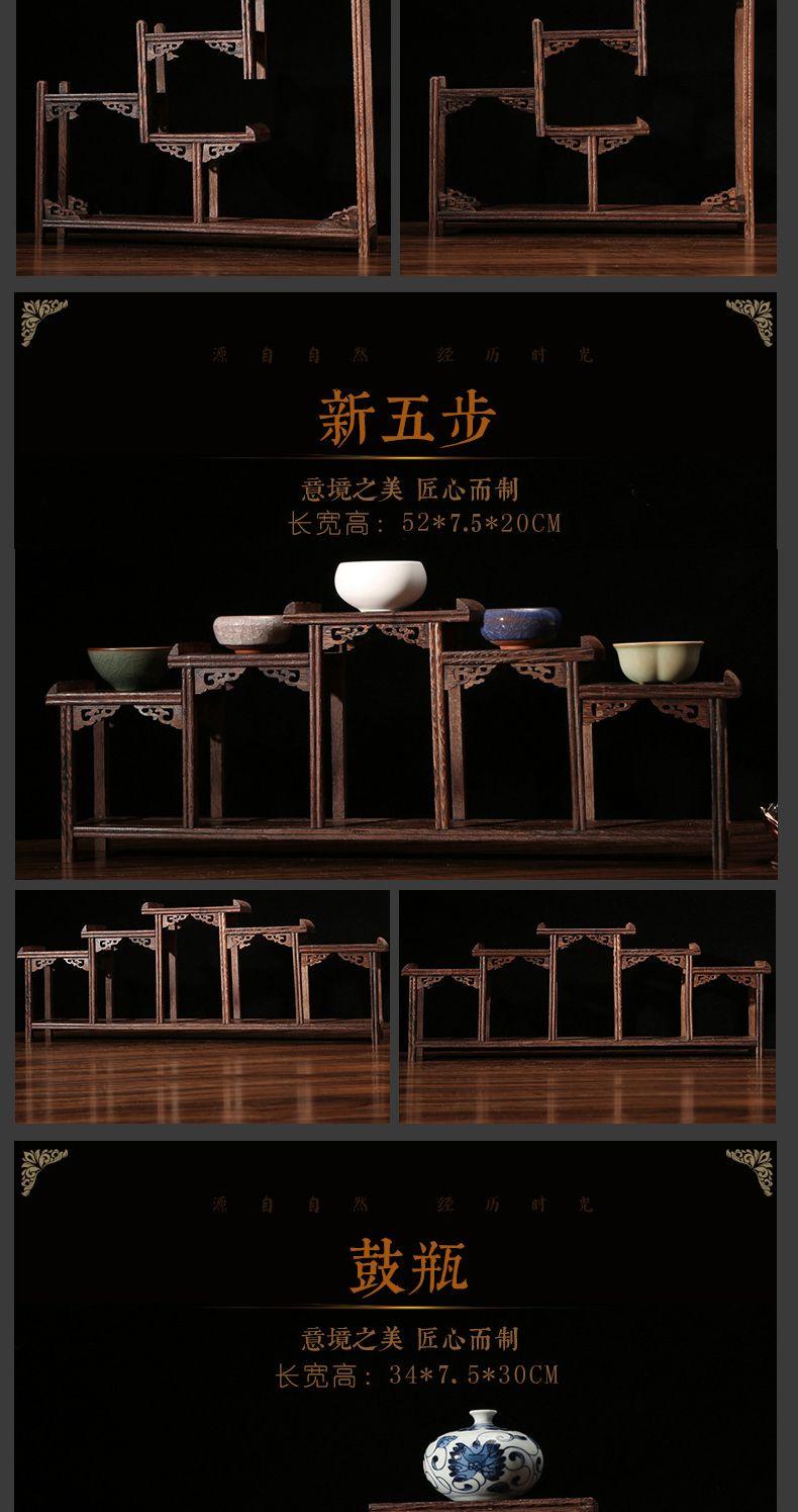 Product Introduction of Kệ Cổ, Kệ Gỗ Nguyên Khối, Kệ Bộ Trà Duobao Pavilion Nhỏ Phong Cách Trung Quốc, Giá Để Đồ Trang Trí Giá Để Ấm Trà, Kệ Trưng Bày, Thích Hợp Cho Khung Cửa 15