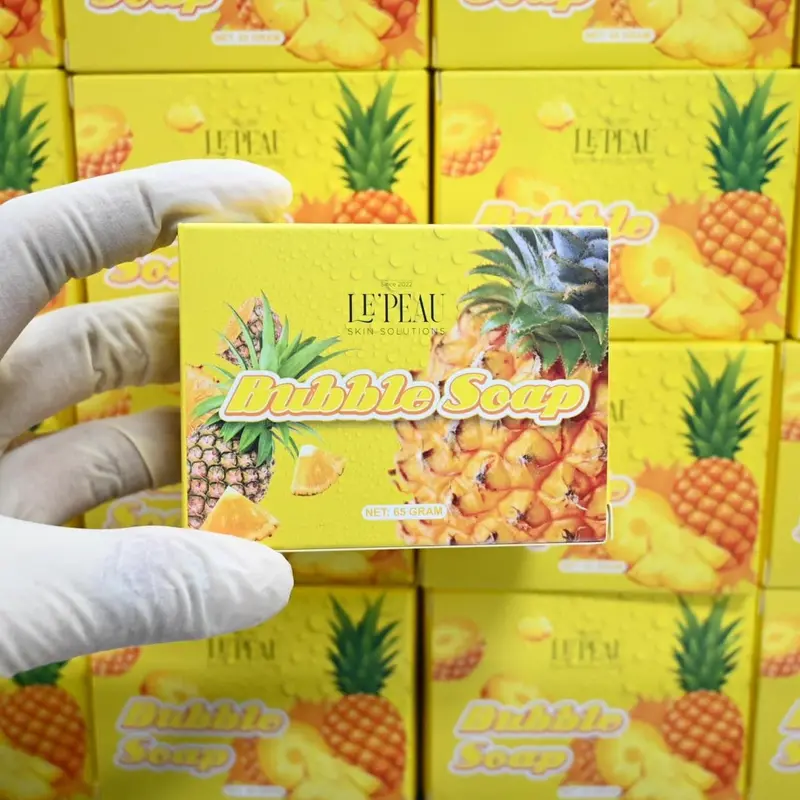 (MUA 1 TẶNG 1) Soap Trái Khóm Hỗ Trợ Sáng Da = Xà Bông Tắm Hỗ Trợ Sáng Da 65Gram - Le'Peau 4