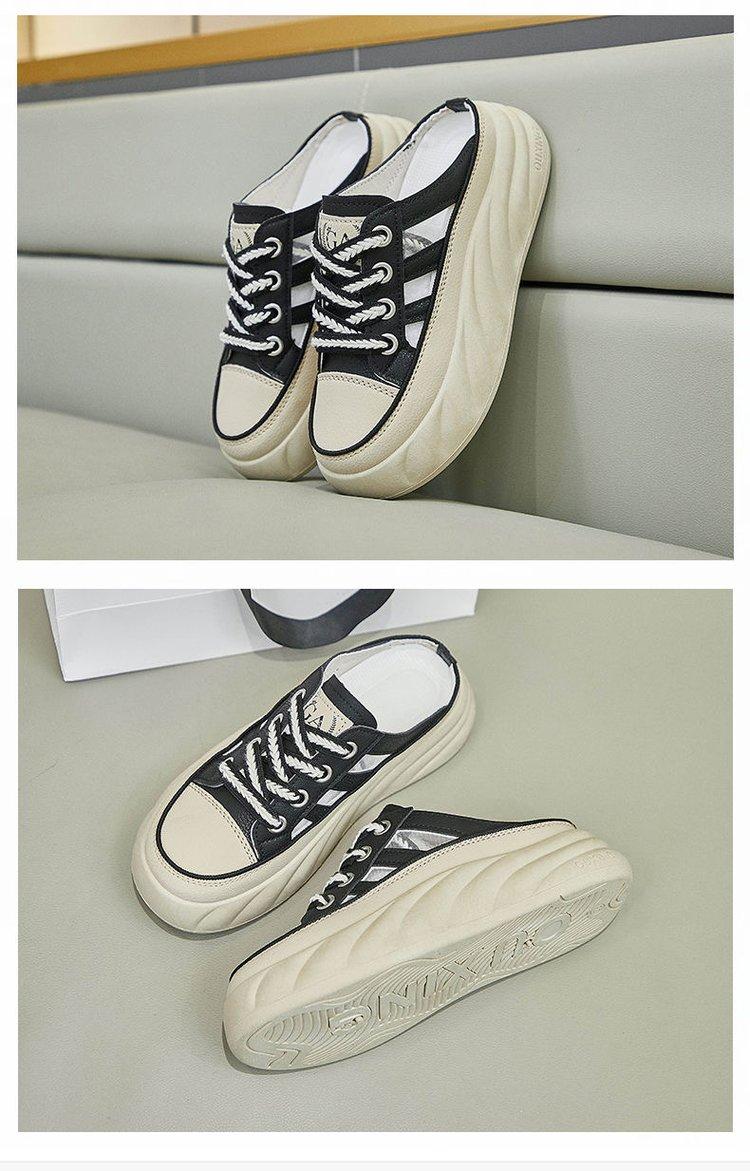 Product Introduction of Slippers Rubber Flat Mid Heel (3-5cm) Closed Toe Microfiber Footwear Comfort Girl Shoes Women Walking Shoes Dance 23