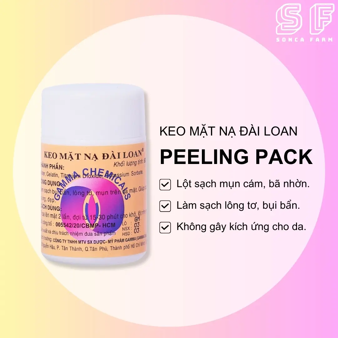 Keo Lột Mụn Peeling Pack DaiLoan 25g, 60g Lột Mụn Cám, Mụn Đầu Đen