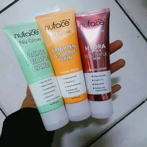 Nuface Facial Wash 80g / sabun cuci muka nuface Kering Kusam Mencerahkan